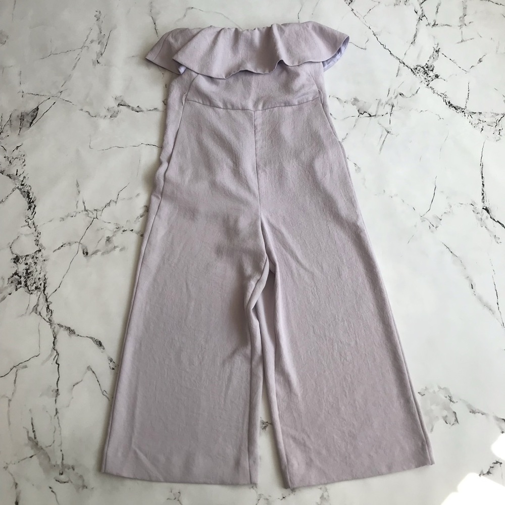 Aritzia Babaton Flutter Jumpsuit Lilac Purple